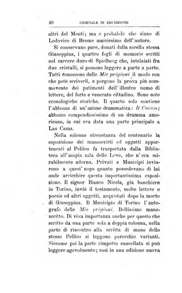 Giornale di erudizione corrispondenza letteraria, artistica e scientifica