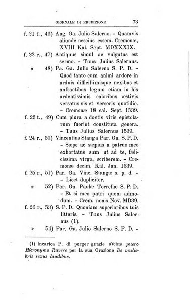 Giornale di erudizione corrispondenza letteraria, artistica e scientifica