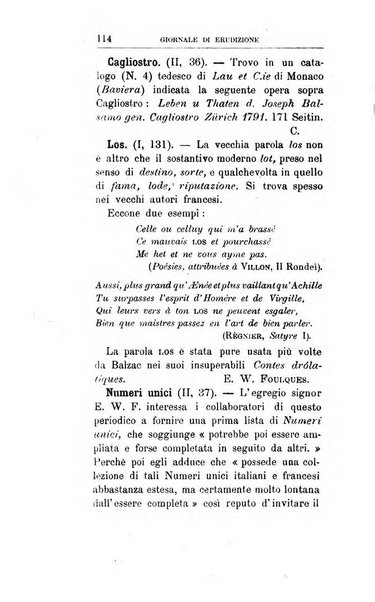 Giornale di erudizione corrispondenza letteraria, artistica e scientifica