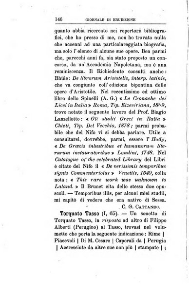 Giornale di erudizione corrispondenza letteraria, artistica e scientifica