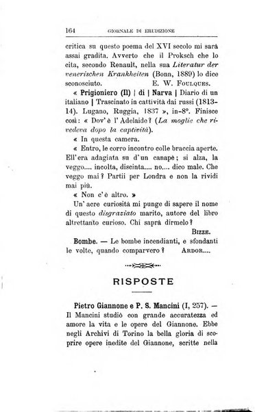 Giornale di erudizione corrispondenza letteraria, artistica e scientifica