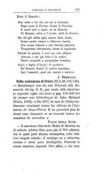 Giornale di erudizione corrispondenza letteraria, artistica e scientifica