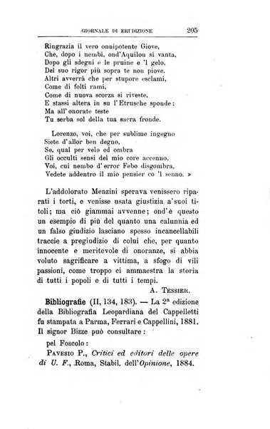 Giornale di erudizione corrispondenza letteraria, artistica e scientifica