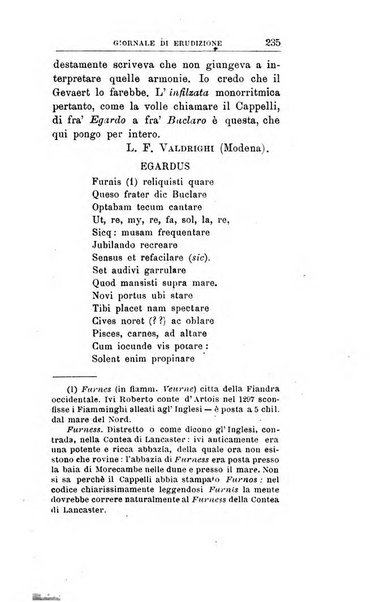 Giornale di erudizione corrispondenza letteraria, artistica e scientifica