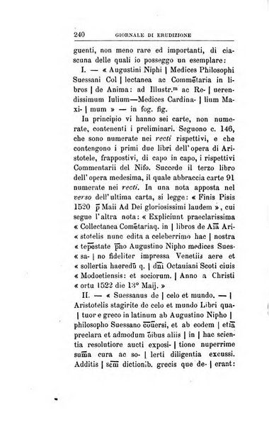 Giornale di erudizione corrispondenza letteraria, artistica e scientifica