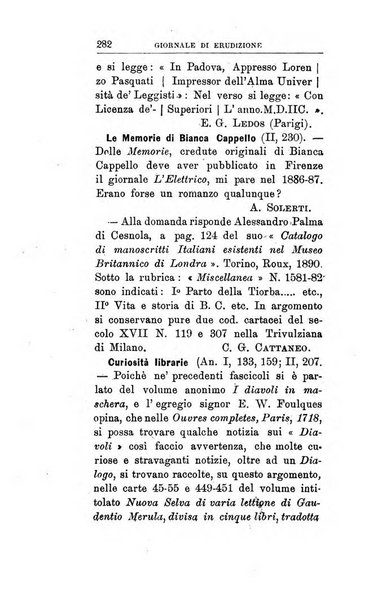 Giornale di erudizione corrispondenza letteraria, artistica e scientifica