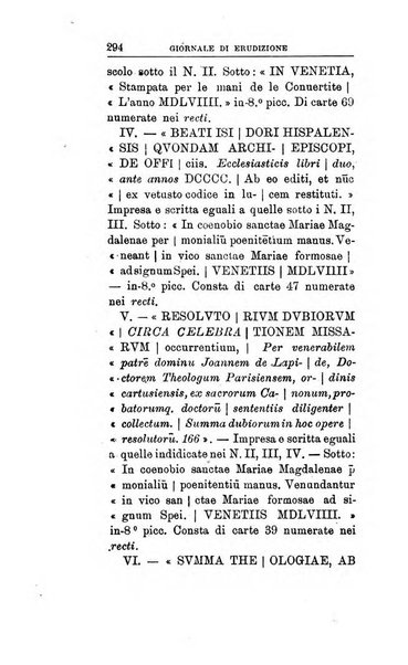 Giornale di erudizione corrispondenza letteraria, artistica e scientifica