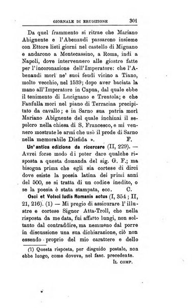 Giornale di erudizione corrispondenza letteraria, artistica e scientifica