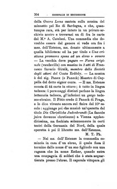 Giornale di erudizione corrispondenza letteraria, artistica e scientifica