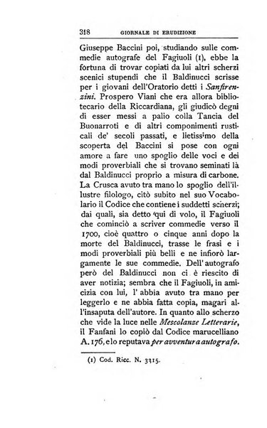 Giornale di erudizione corrispondenza letteraria, artistica e scientifica