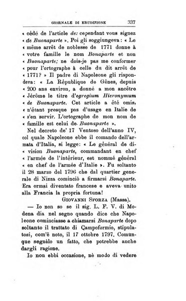 Giornale di erudizione corrispondenza letteraria, artistica e scientifica