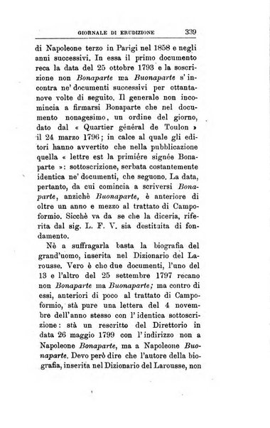 Giornale di erudizione corrispondenza letteraria, artistica e scientifica