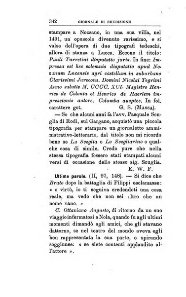 Giornale di erudizione corrispondenza letteraria, artistica e scientifica