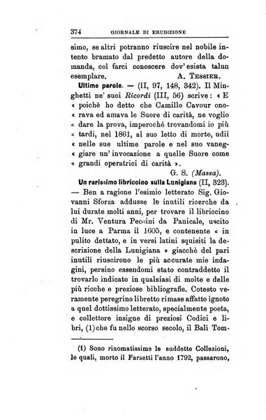 Giornale di erudizione corrispondenza letteraria, artistica e scientifica