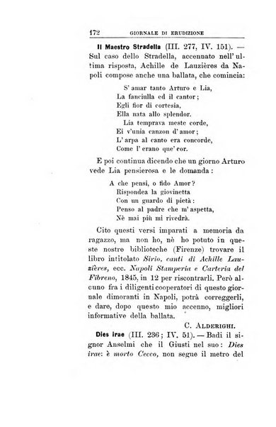 Giornale di erudizione corrispondenza letteraria, artistica e scientifica