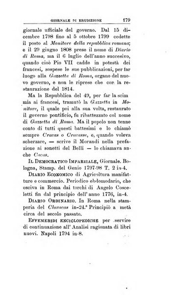 Giornale di erudizione corrispondenza letteraria, artistica e scientifica