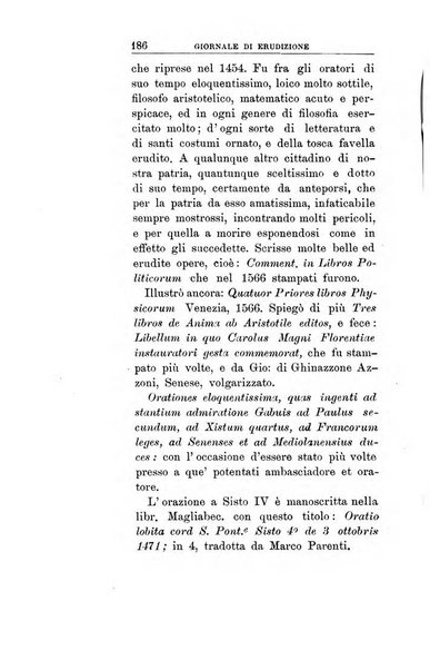 Giornale di erudizione corrispondenza letteraria, artistica e scientifica