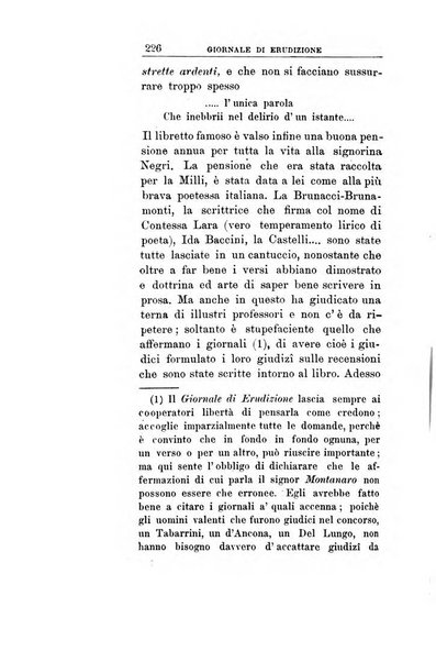 Giornale di erudizione corrispondenza letteraria, artistica e scientifica