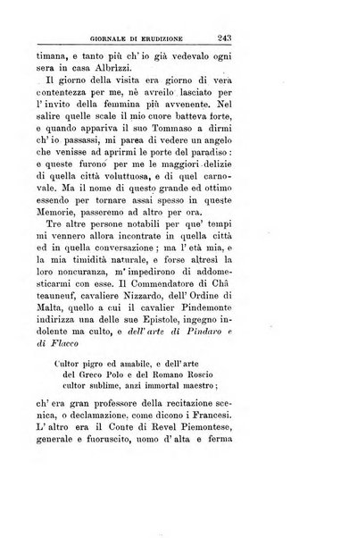 Giornale di erudizione corrispondenza letteraria, artistica e scientifica