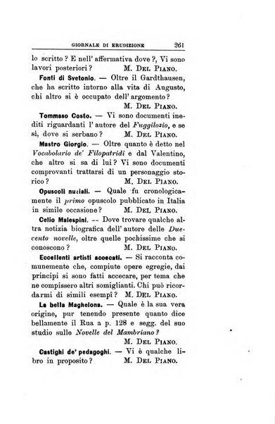 Giornale di erudizione corrispondenza letteraria, artistica e scientifica