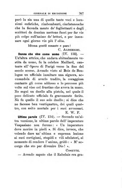 Giornale di erudizione corrispondenza letteraria, artistica e scientifica