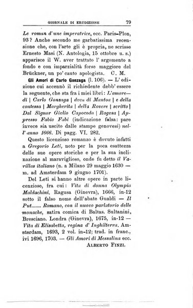 Giornale di erudizione corrispondenza letteraria, artistica e scientifica