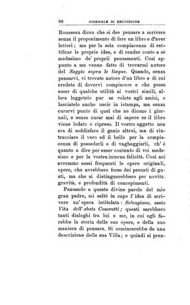 Giornale di erudizione corrispondenza letteraria, artistica e scientifica