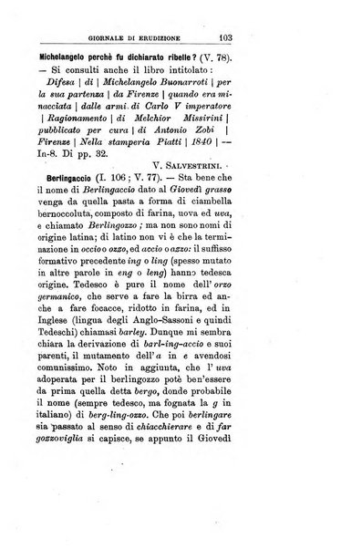 Giornale di erudizione corrispondenza letteraria, artistica e scientifica