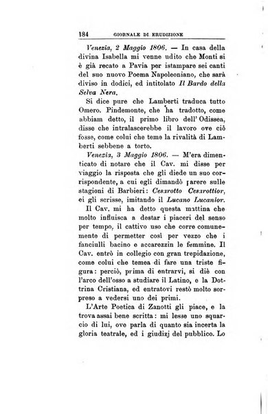 Giornale di erudizione corrispondenza letteraria, artistica e scientifica