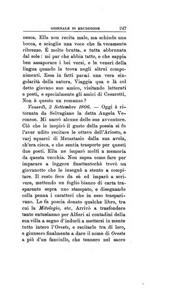 Giornale di erudizione corrispondenza letteraria, artistica e scientifica