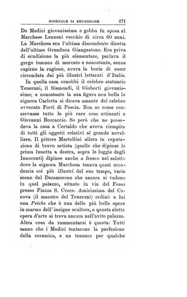 Giornale di erudizione corrispondenza letteraria, artistica e scientifica