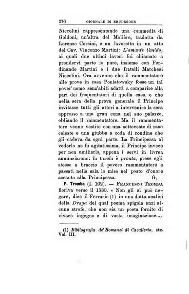 Giornale di erudizione corrispondenza letteraria, artistica e scientifica