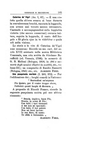 Giornale di erudizione corrispondenza letteraria, artistica e scientifica