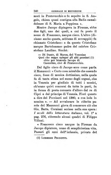 Giornale di erudizione corrispondenza letteraria, artistica e scientifica