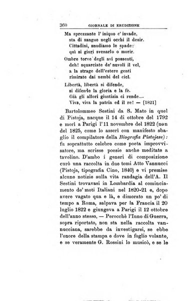 Giornale di erudizione corrispondenza letteraria, artistica e scientifica