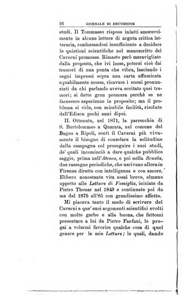 Giornale di erudizione corrispondenza letteraria, artistica e scientifica