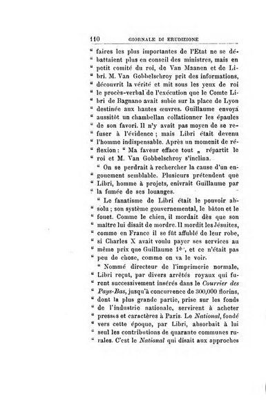 Giornale di erudizione corrispondenza letteraria, artistica e scientifica