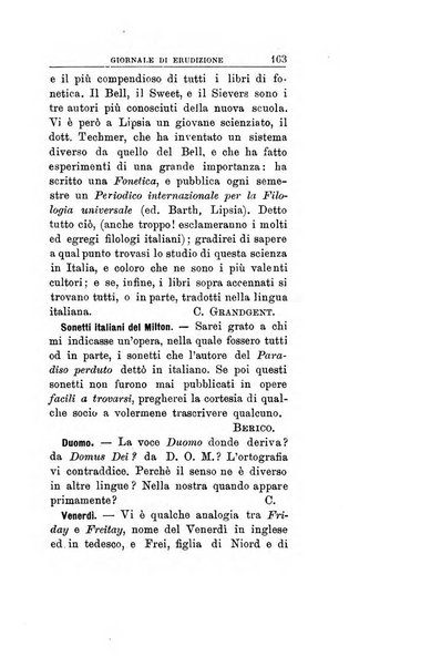 Giornale di erudizione corrispondenza letteraria, artistica e scientifica