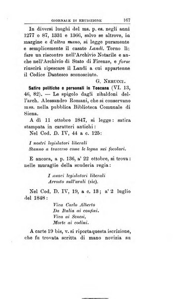 Giornale di erudizione corrispondenza letteraria, artistica e scientifica