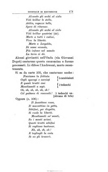 Giornale di erudizione corrispondenza letteraria, artistica e scientifica