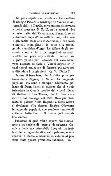 Giornale di erudizione corrispondenza letteraria, artistica e scientifica