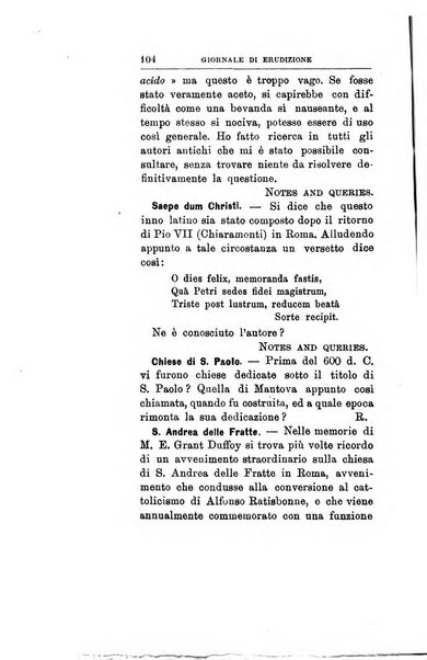 Giornale di erudizione corrispondenza letteraria, artistica e scientifica