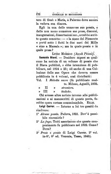 Giornale di erudizione corrispondenza letteraria, artistica e scientifica