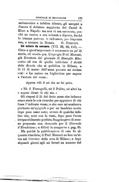 Giornale di erudizione corrispondenza letteraria, artistica e scientifica