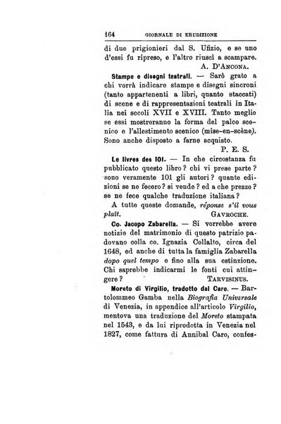 Giornale di erudizione corrispondenza letteraria, artistica e scientifica