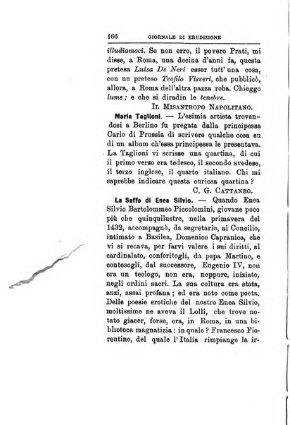 Giornale di erudizione corrispondenza letteraria, artistica e scientifica