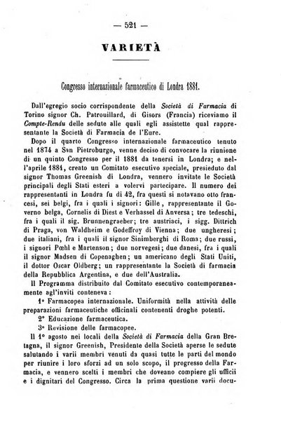 Giornale di farmacia, di chimica e di scienze affini