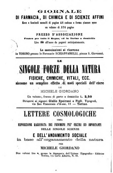 Giornale di farmacia, di chimica e di scienze affini