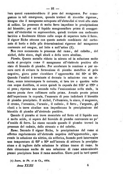 Giornale di farmacia, di chimica e di scienze affini