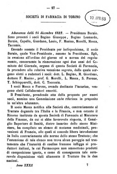 Giornale di farmacia, di chimica e di scienze affini